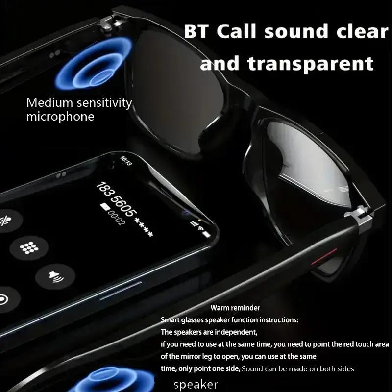 Smart Glasses with High-Quality Sound, Voice Calling, Bluetooth-Compatible with Fast Pairing, Large Capacity Long-Lasting Battery, Perfect Gift, Cool Gadget #GLOBAL PICKS Smart Glasses with High-Quality Sound, Voice Calling, Bluetooth-Compatible with Fast Pairing, Large Capacity Long-Lasting Battery, Perfect Gift, Cool Gadget #GLOBAL PICKS
