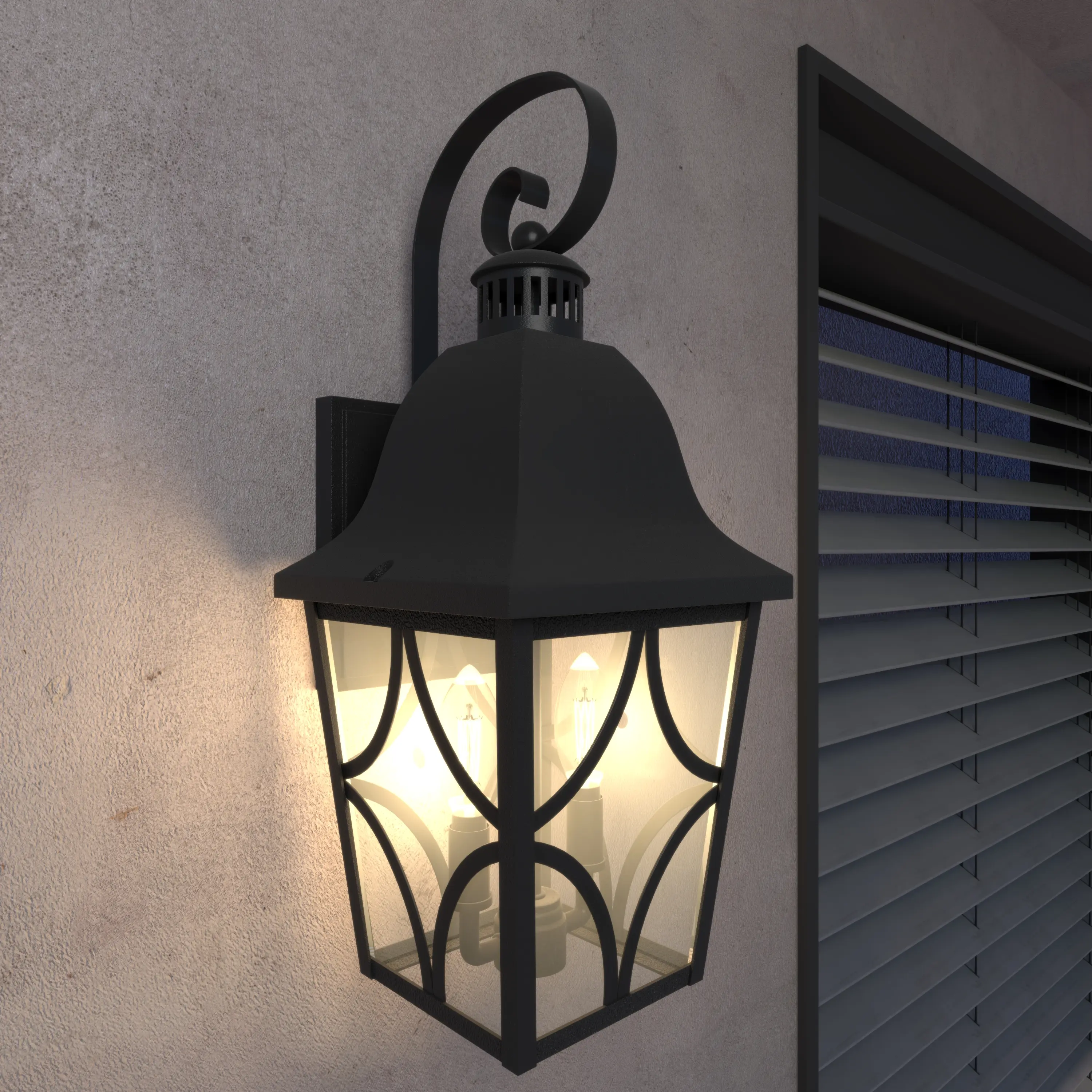 ARCH Outdoor Wall Light Fixture Matte Black Aluminum Waterproof Exterior Sconce with Clear Glass, Rust-Resistant Porch Lantern for Front Door Garage Patio, 18.13 Inch, 1-Pack, Black Color Options, Aluminium Material, Product Dimensions: 7.50 W x