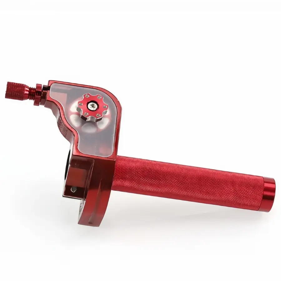 Aluminum Motorcycle Quick Throttle Twist Grip, Visual Fast Open Oil Door Handle, Universal Modification for Off-Road Street Bikes, Motorcycle Parts