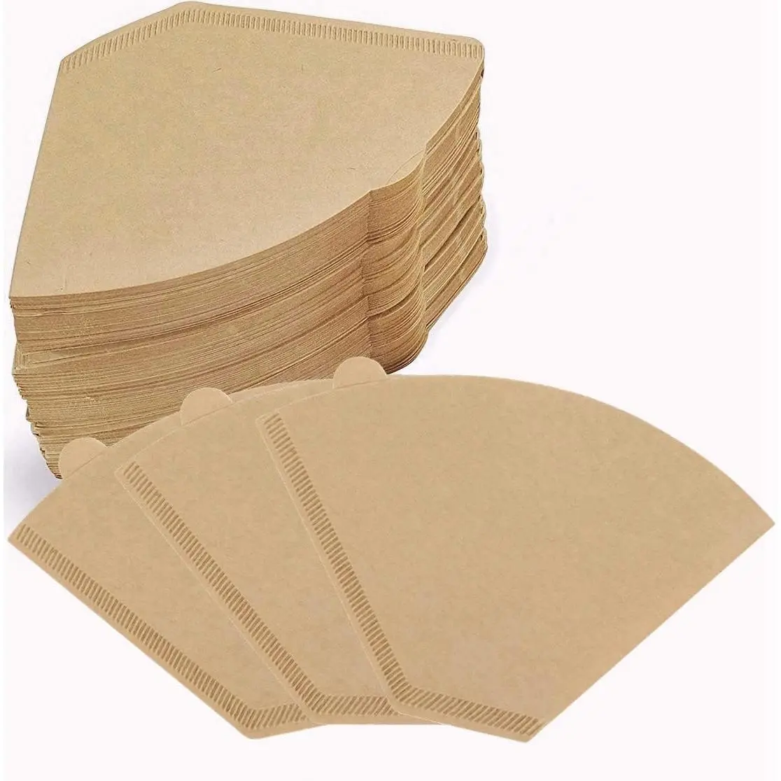 Coffee Filter #4,Cone Coffee Filter 8-12 Cups, Disposable Coffee Filters Paper for Smooth and Clean Taste, Pour Over and Coffee Maker (Natural Unbleached, #4 U-shaped 100 Count)