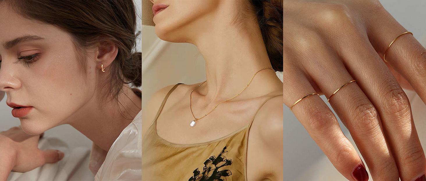 MILACOLATO Hoop Earrings 3mm Chunky Large Big Hoop Earrings Hypoallergenic Lightweight Earrings for Women Men 15/20/30/40/50/60/70mm Earcuff