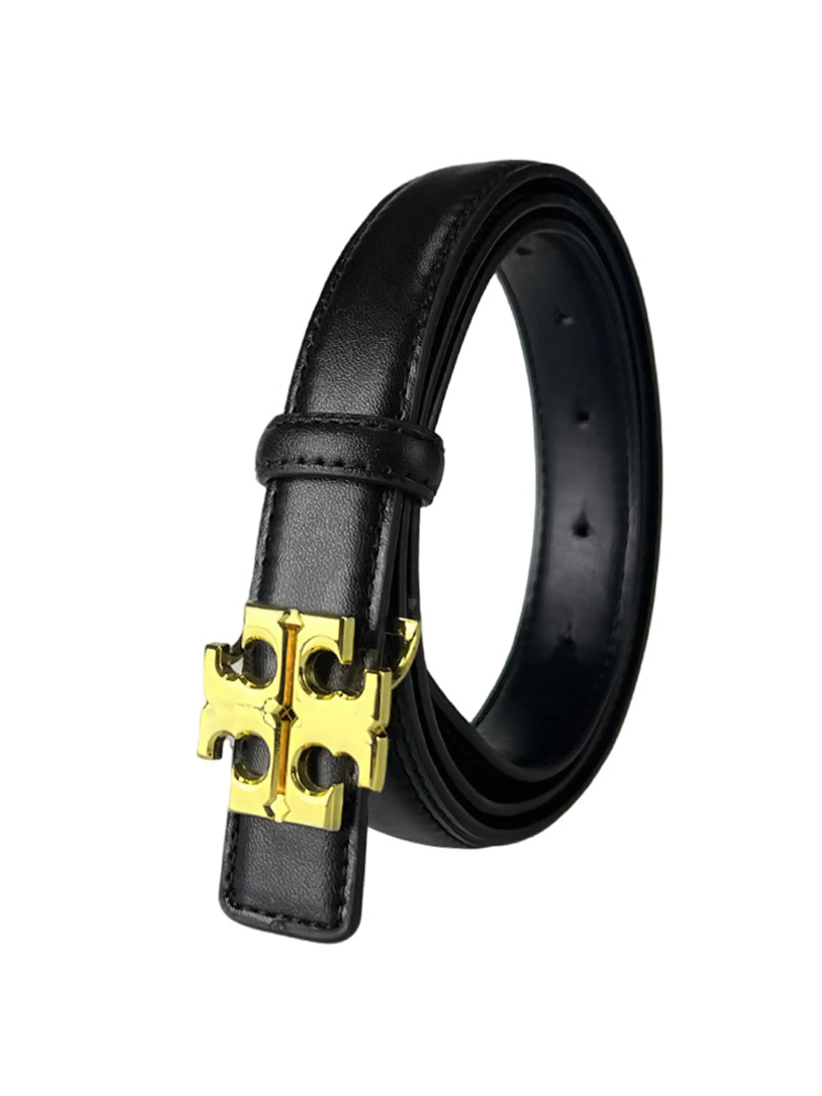 Ladies Elegant PU Leather Belt with Letter Buckle, Comfortable and Fashionable, Available in Multiple Colors, Ideal for Daily Use