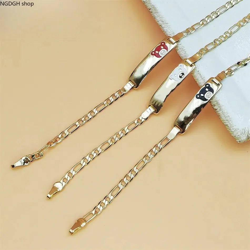 Female Kawaii Charm Bracelet - Gold-Tone Stainless Steel, Colorful Enamel Charms, Hypoallergenic Adjustable Chain, Casual Sports & Outdoor Kawaii Jewelry Accessory Gift Idea
