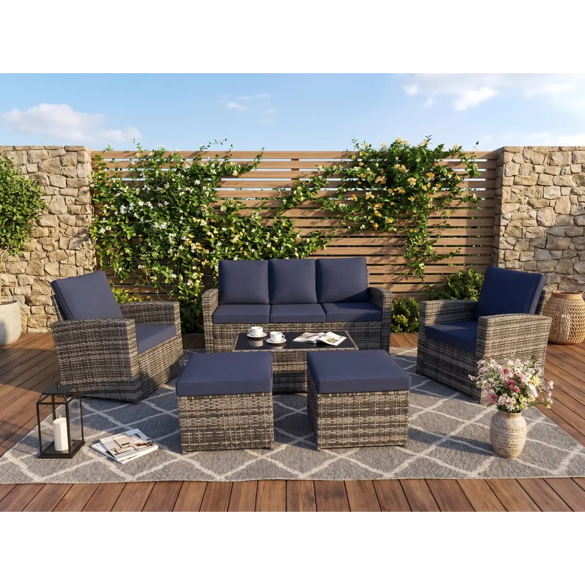 Outdoor Patio Furniture Set Sectional Patio Furniture Set Sofa Couch