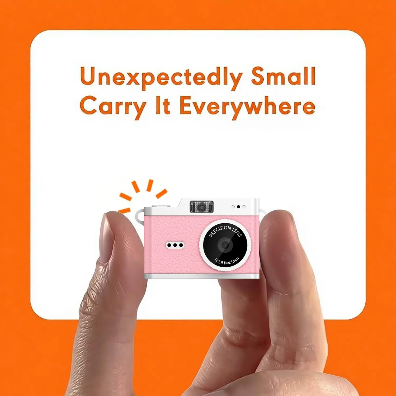 HD CCD Digital Camera with 0.96" Display – Compact Vintage Camera for Adults & Teens, HD Video Recording & Digital Zoom – Portable Travel Camera, USB Charging, Memory Card Option – for Vlogging, Daily Photography & Retro Gift Pocket Camera