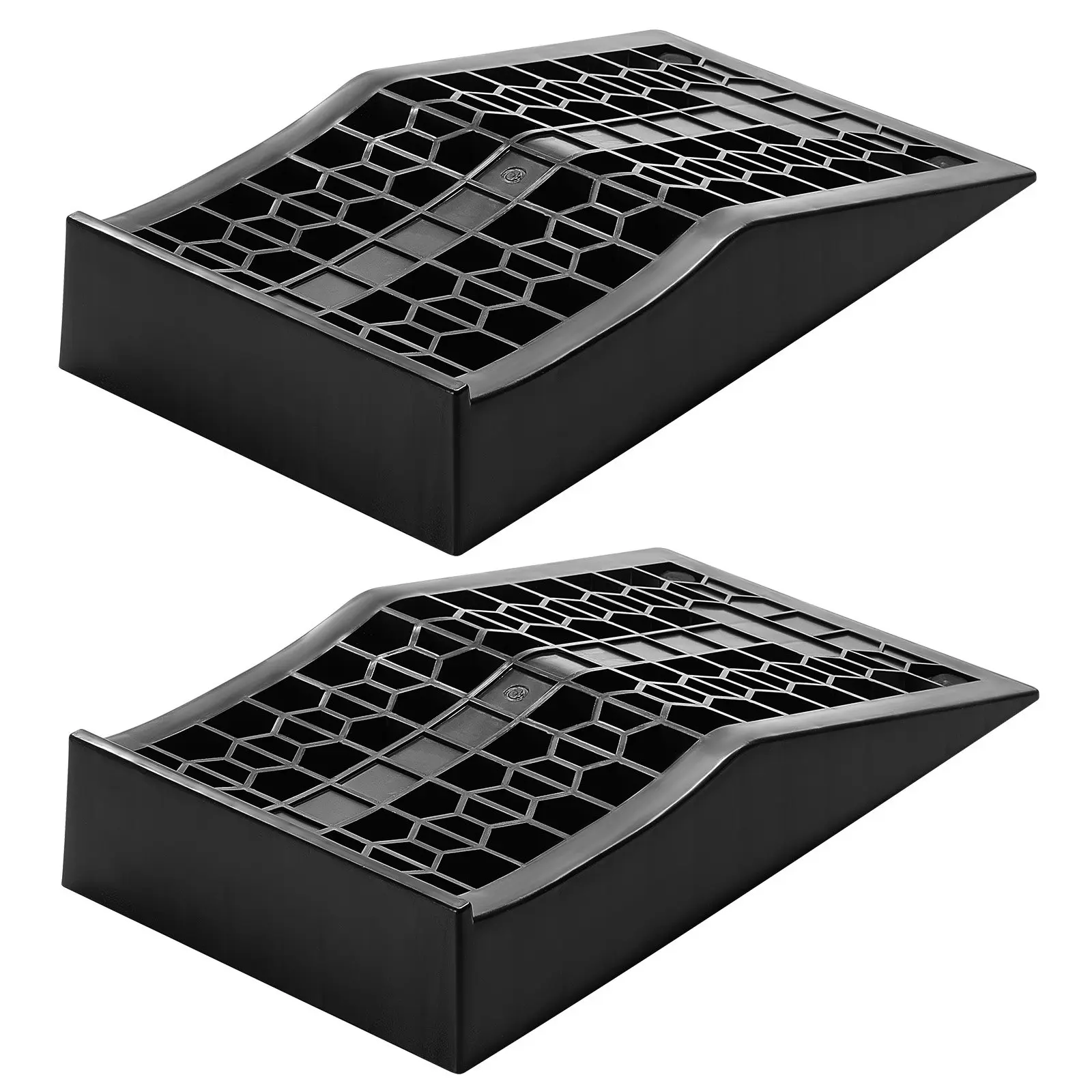 【Summerfinds】VEVOR Heavy Duty Car Ramps Set, 2 PCS, GVW 20000 lbs Capacity, 2.6 in Lift Height, Portable Low Profile Ramps for Home Garage Maintenance, Low Chassis Vehicle Support, Support Jack