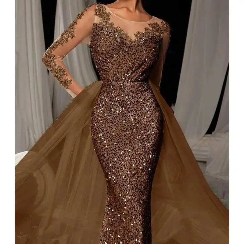 2025 Women's Ball Gown Long Dress Elegant Long Lace Party Evening Dress