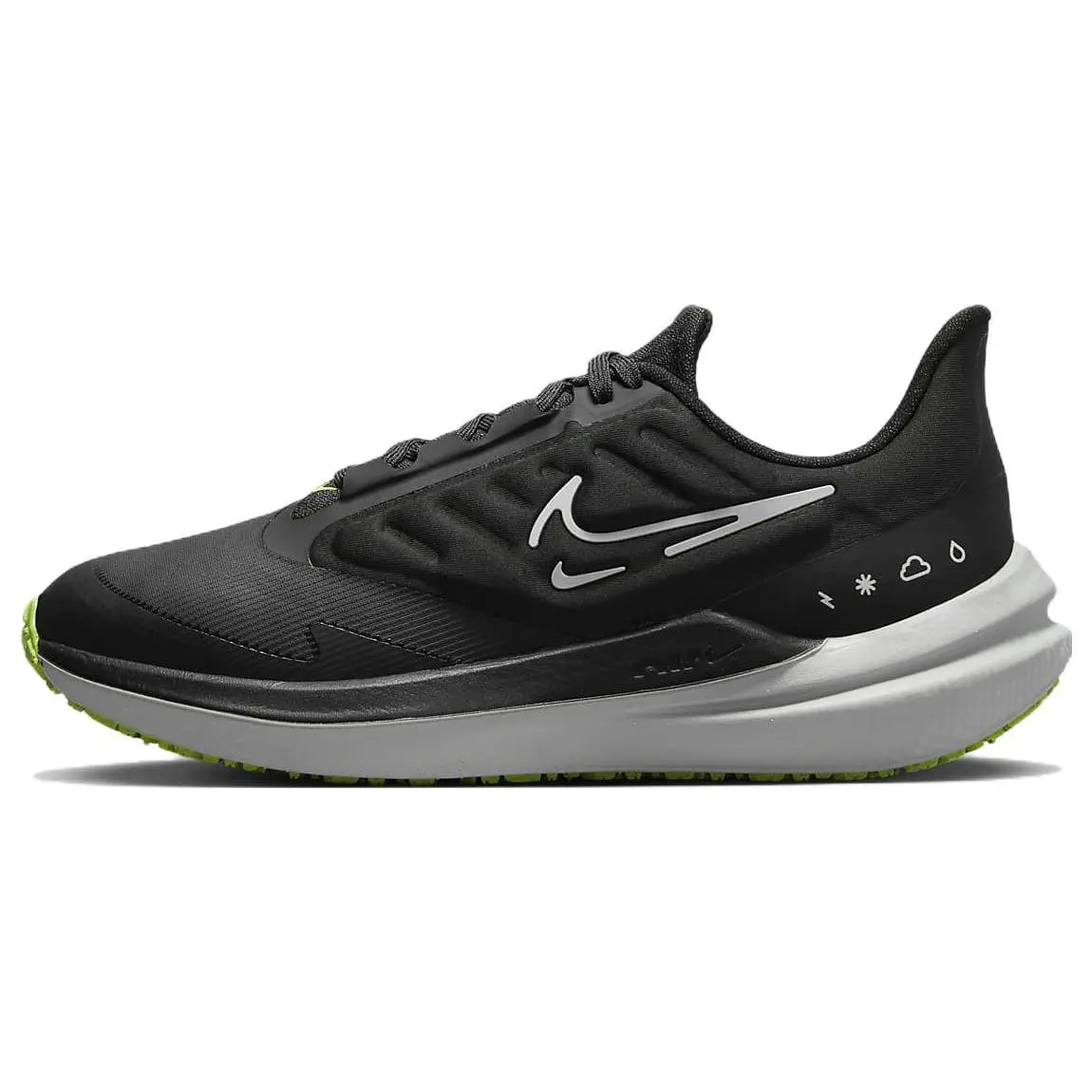 Nike Wmns Air Winflo 9 Shield 'Black White Volt' DM1104-001
