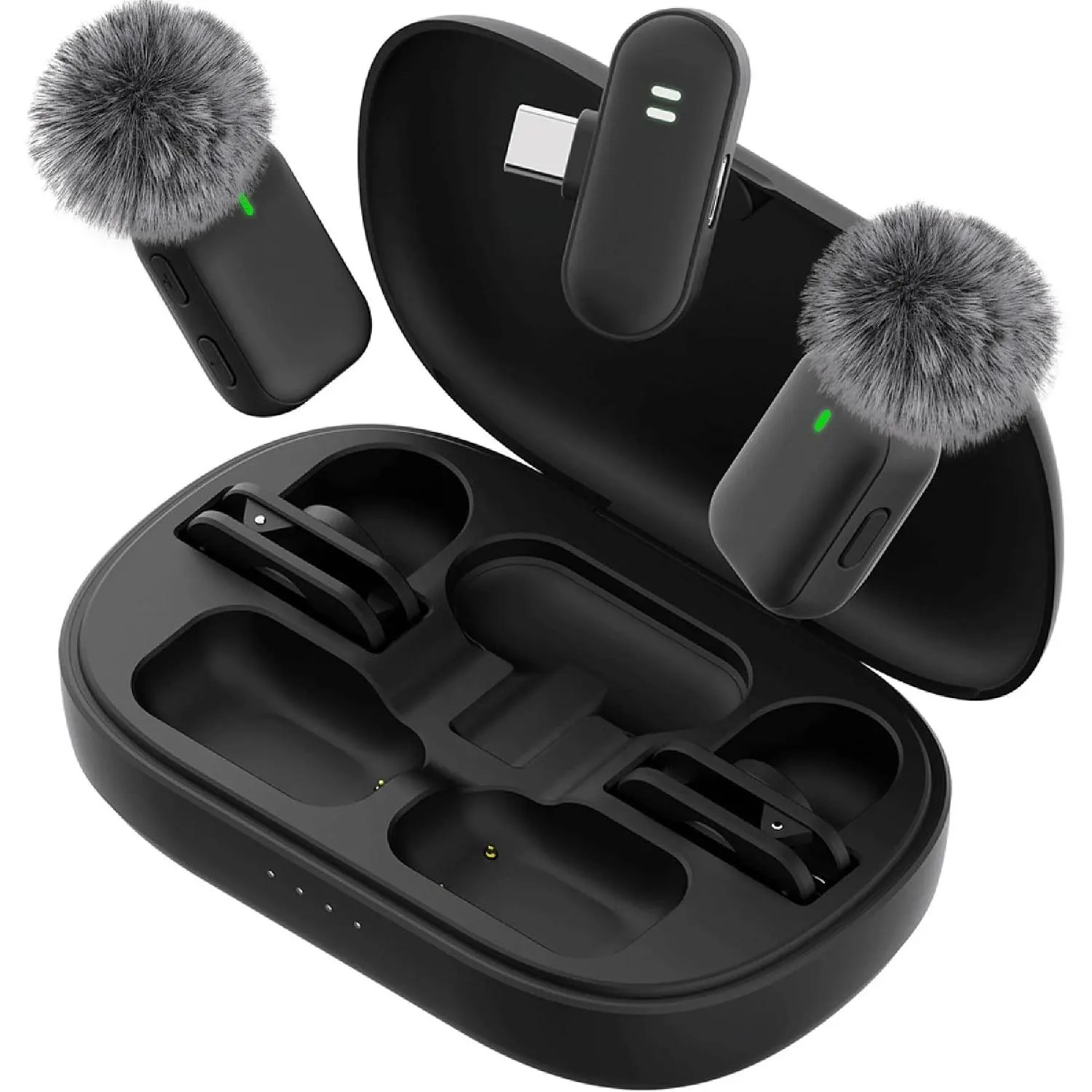 Lavalier Microphone, Mini Clip- Lapel Mic for  Android | with Noise Cancelling, Microphone for , Recording, interview, Podcast, Streaming, YouTube, Vlog, Portable & Easy to Use