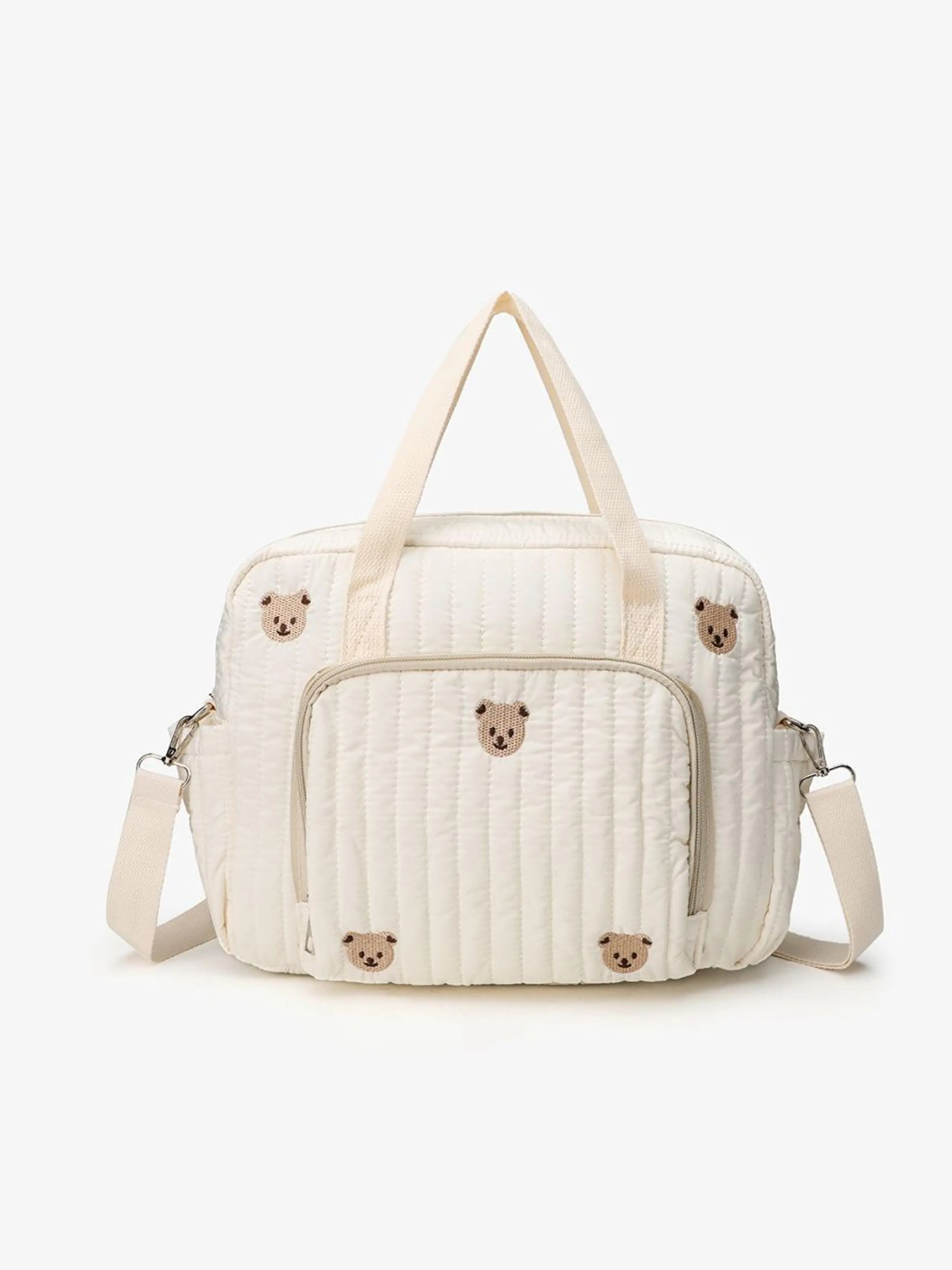 Portable Stylish Single Shoulder Baby Carrier Bag, Lightweight Crossbody Maternity Bag, Casual Geometric Pattern, All Seasons Use