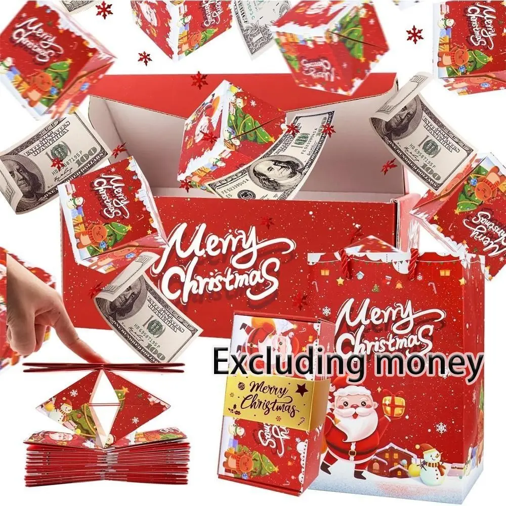 Surprise Gift Box Explosion Money, Unique Foldable Bounce Envelope, Birthday Anniversary Valentine's Day Party Gift, Christmas Present