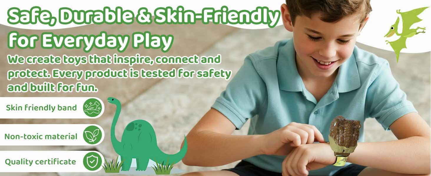 Dinosaur  Walkie Talkies for Kids - 2 Pack Toys for Boys Girls Age 3-12 T-Rex Adjustable Strap Long Range Clear Sound Walkie Talkie, Collectibple/Adventure Toys Outdoor Camping Birthday Gifts for Toddlers BlackFriday Colorful Durable