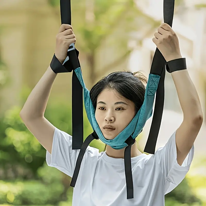 Cervical Stretching Sling, Household Pull‑Force Traction Strap, Portable Cervical Stretching Strap, Horizontal Bar Hanging Neck‑Support & Neck‑Protection Neck‑Stretching Aid, Cervical Spine Decompressor, Neck Traction Brace