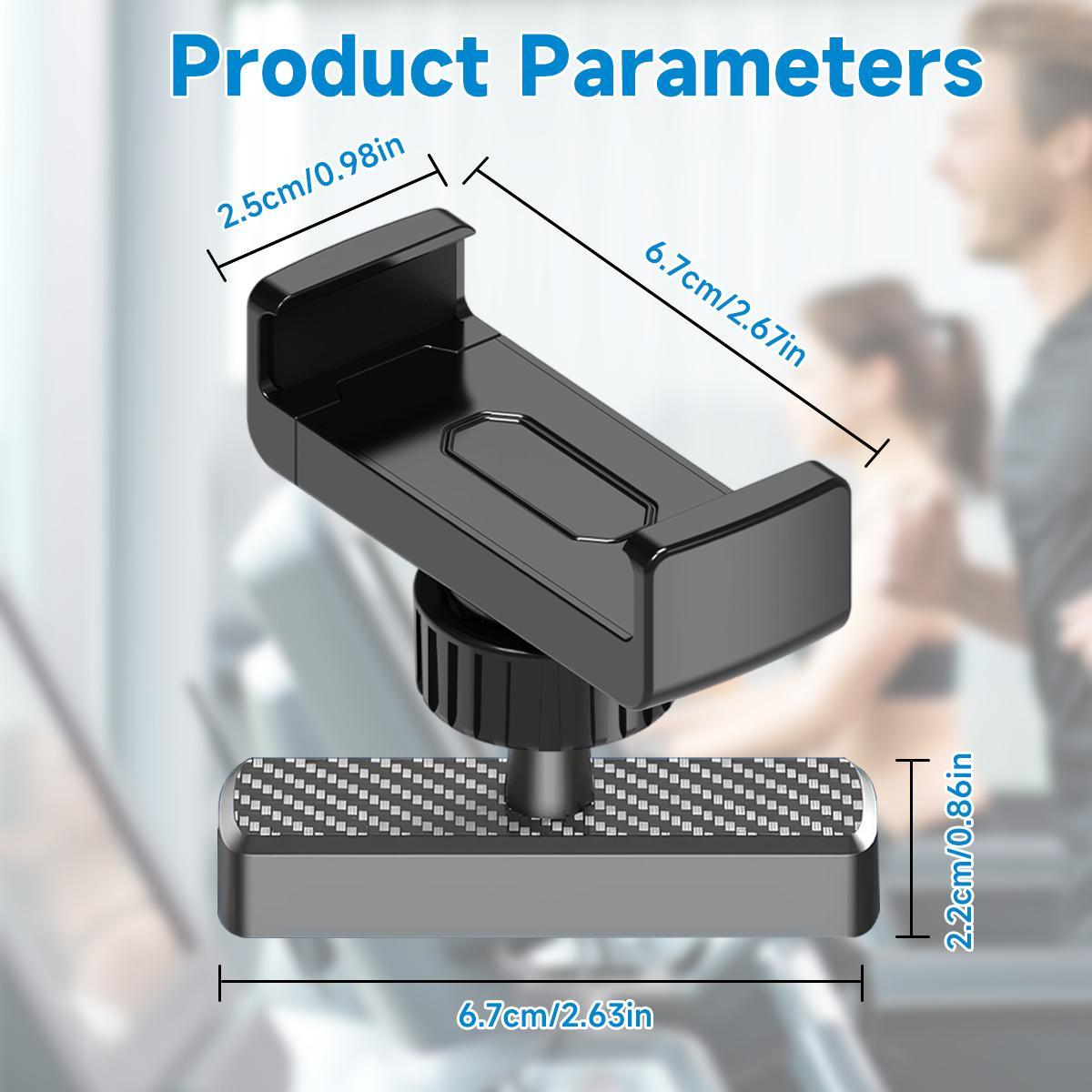 LZDJTQ Portable Gym Magnetic Gym Phone Mount for MagSafe Accessories – Dual Magnet Stand for iPhone and Android compatible with MagSafe Phone Stand with Alloy Base – Gym Essentials for Workouts, Recording, Home or Garage