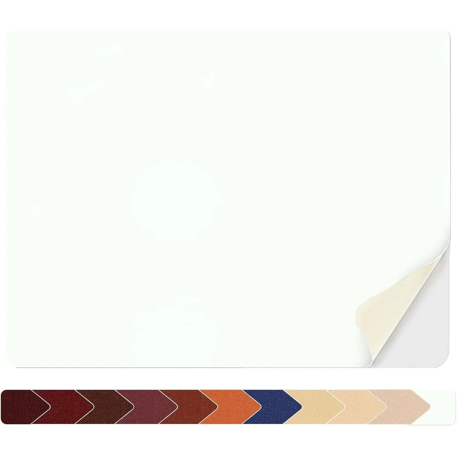 Leather Repair Patch 8×11 inch Self-Adhesive Leather Repair Tape, Scratch/Holes Vinyl Repair Kit for Couch,  Seat, Sofas, DIY Furniture Upholstery, Chair, Jackets, First-aid (White)