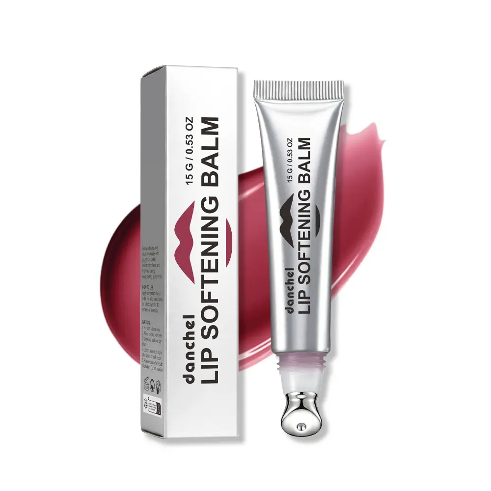 danchel Softening Lip Balm, Hydrating Luminous Lip Gloss, Moisturizing Lip Gloss, Sheer Glass-Lip Finish, Long-Lasting Moisture Lock & Rich Color Payoff, Gentle Exfoliation, Cooling Metal Applicator, Lightweight & Non-Sticky, Available in 6 Shades