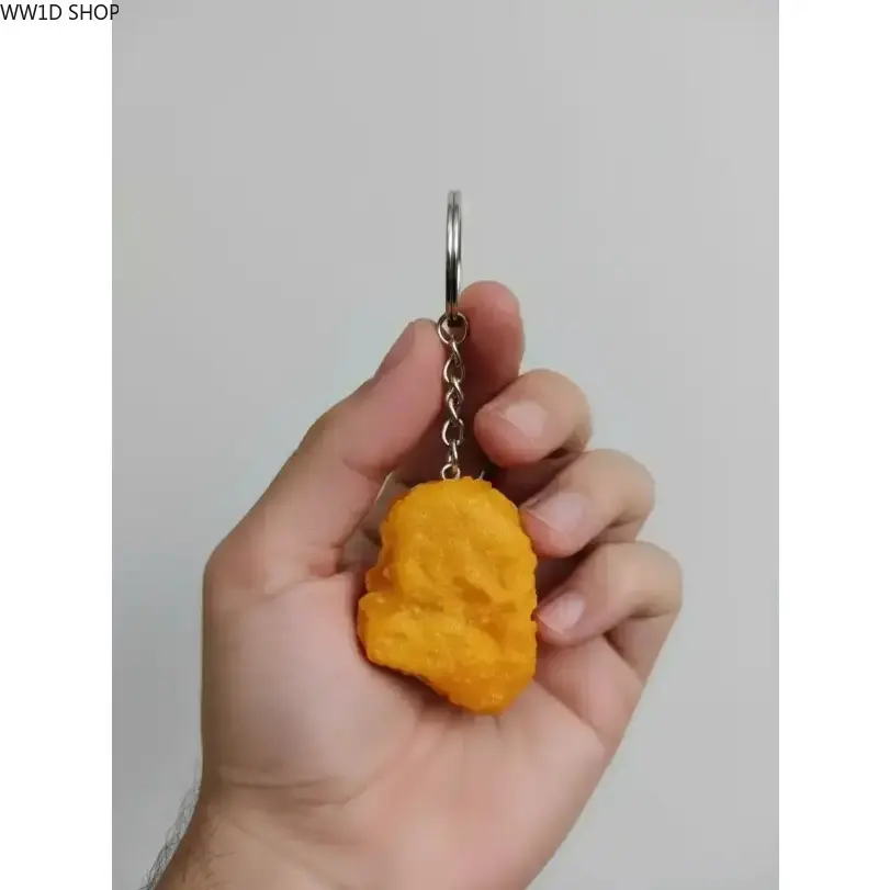 Cartoon Chicken Nugget Keychain, Keychains for Women, Funny Food Pendant Accessory for Bags/Backpacks, Lightweight Novelty Charm for Daily Use