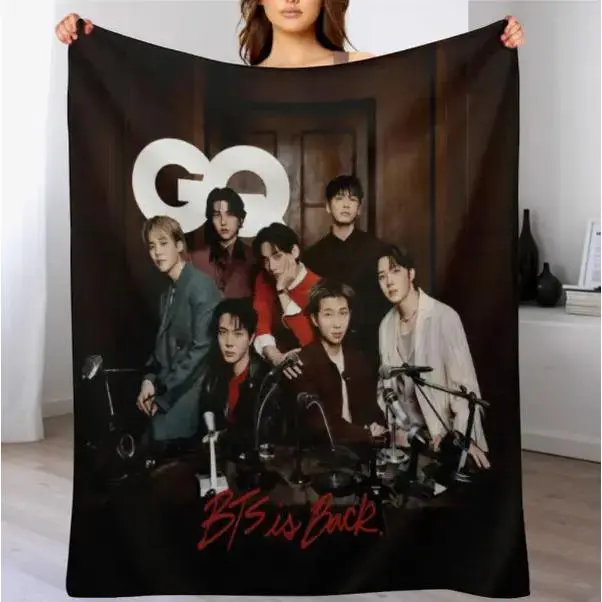 Arirang Cam-Army Flannel Blanket, Large Size, Soft Lightweight All Seasons Use, Ideal for Bed Sofa Office Camping Travel, Military Camouflage Fan Merchandise, Tactical Aesthetic Cozy Room Decor Bedding