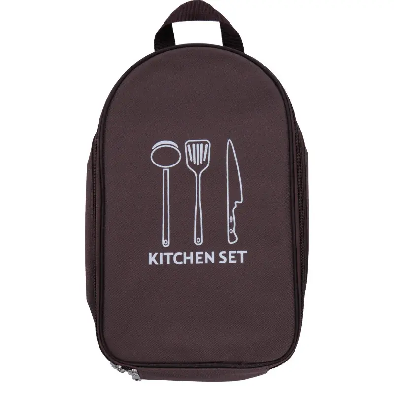 Portable 304 Stainless Steel Camping Cooking Utensils Foldable Home Outdoor Picnic BBQ Gift Set with Storage Bag for Men Walking Campers