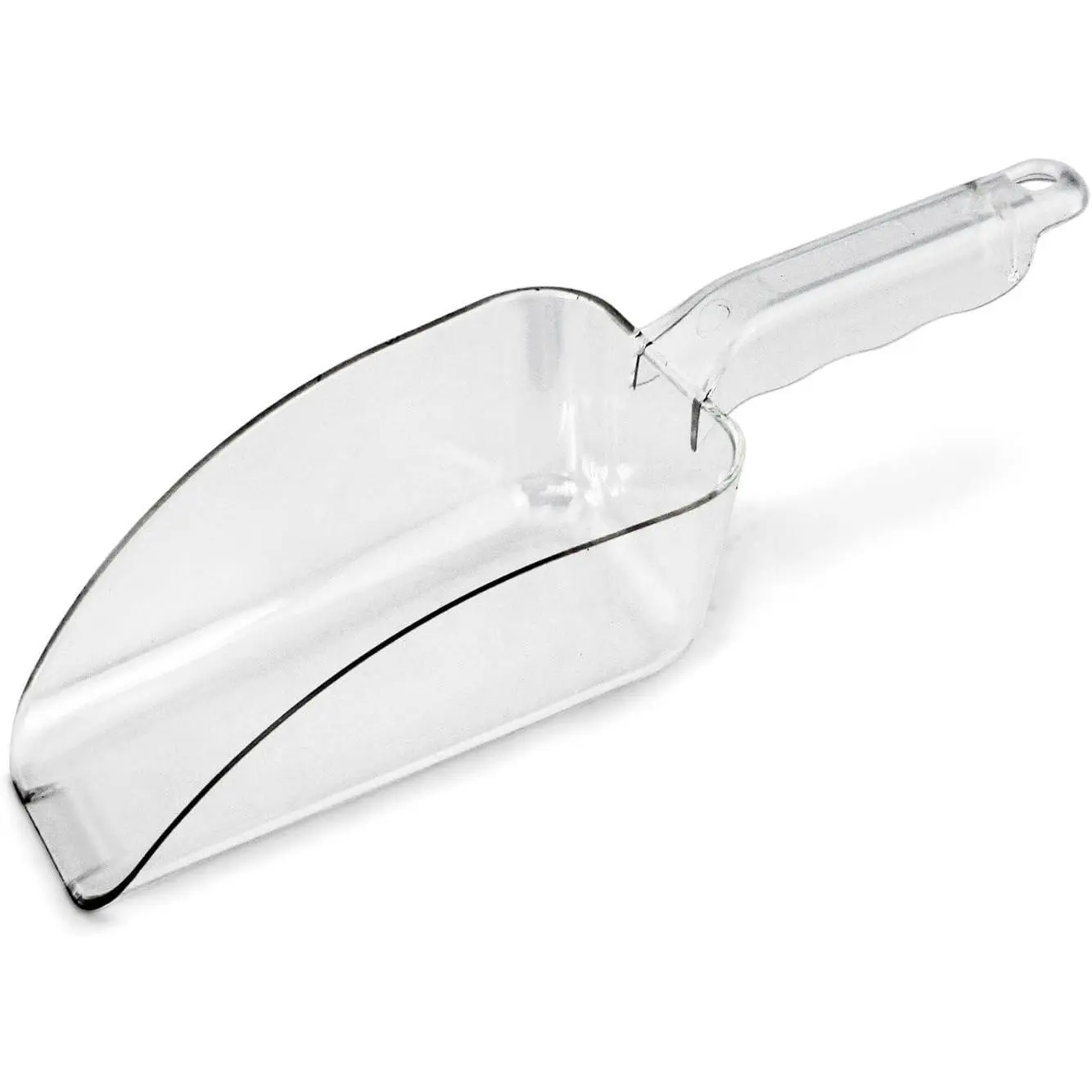 Commercial Grade Polycarbonate Plastic Utility Ice Scoop, Clear, 24 oz