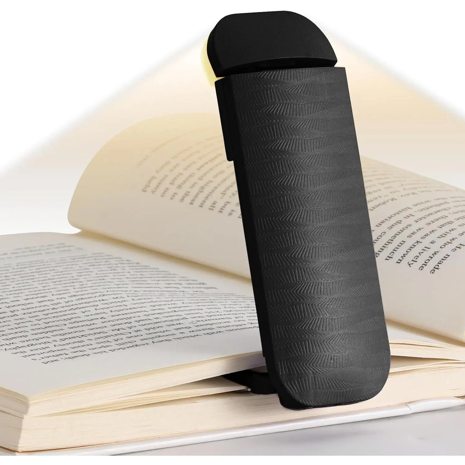 Book Reading Light, Rechargeable Clip on Booklight, Eye Caring 3 Color Temperatures & 5 Brightness Levels, Night Use for Bed, Long Lasting, Reading at Night in Bed, Black