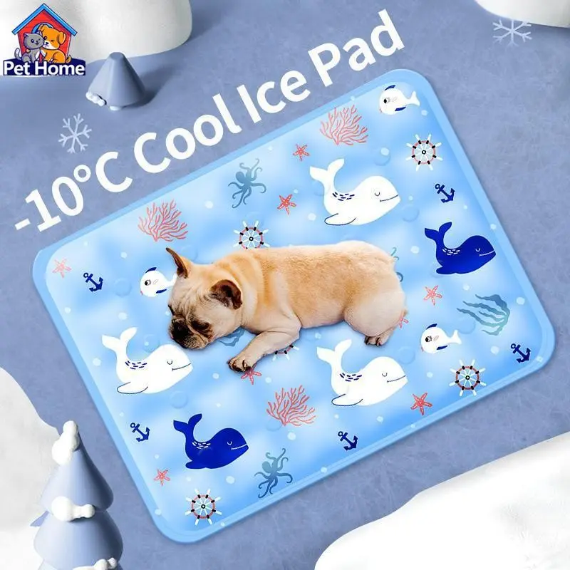 Pet Cooling Pad Dog Gel Ice Mat, Summer Quick Cool Sleep Pad, Washable Fast Dry, Soft Fill Water Cooling Pad, Comfortable & Durable Design