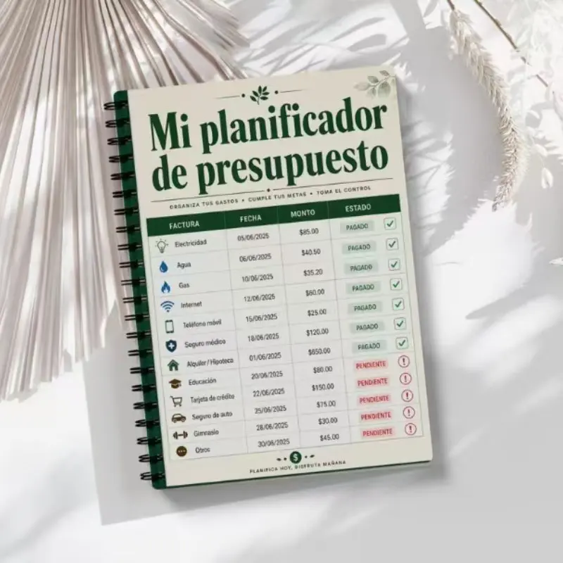 Budget Planner Notebook, Coil Ledger Book, Family Expense Tracker, Budget Planning Journal, Financial Management Tool, Home Accounting Log