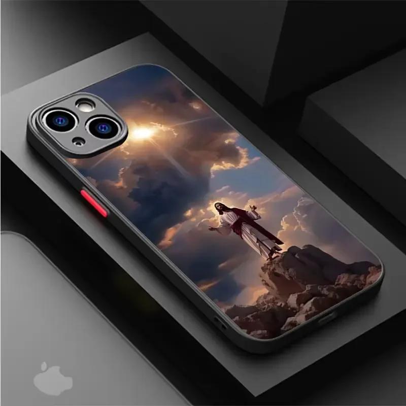 Verse of The Christian Bible Jesus Phone Case for IPhone 16 15 14 13 12 11 Pro Max Luxury Shockproof Protection Smartphone Cover