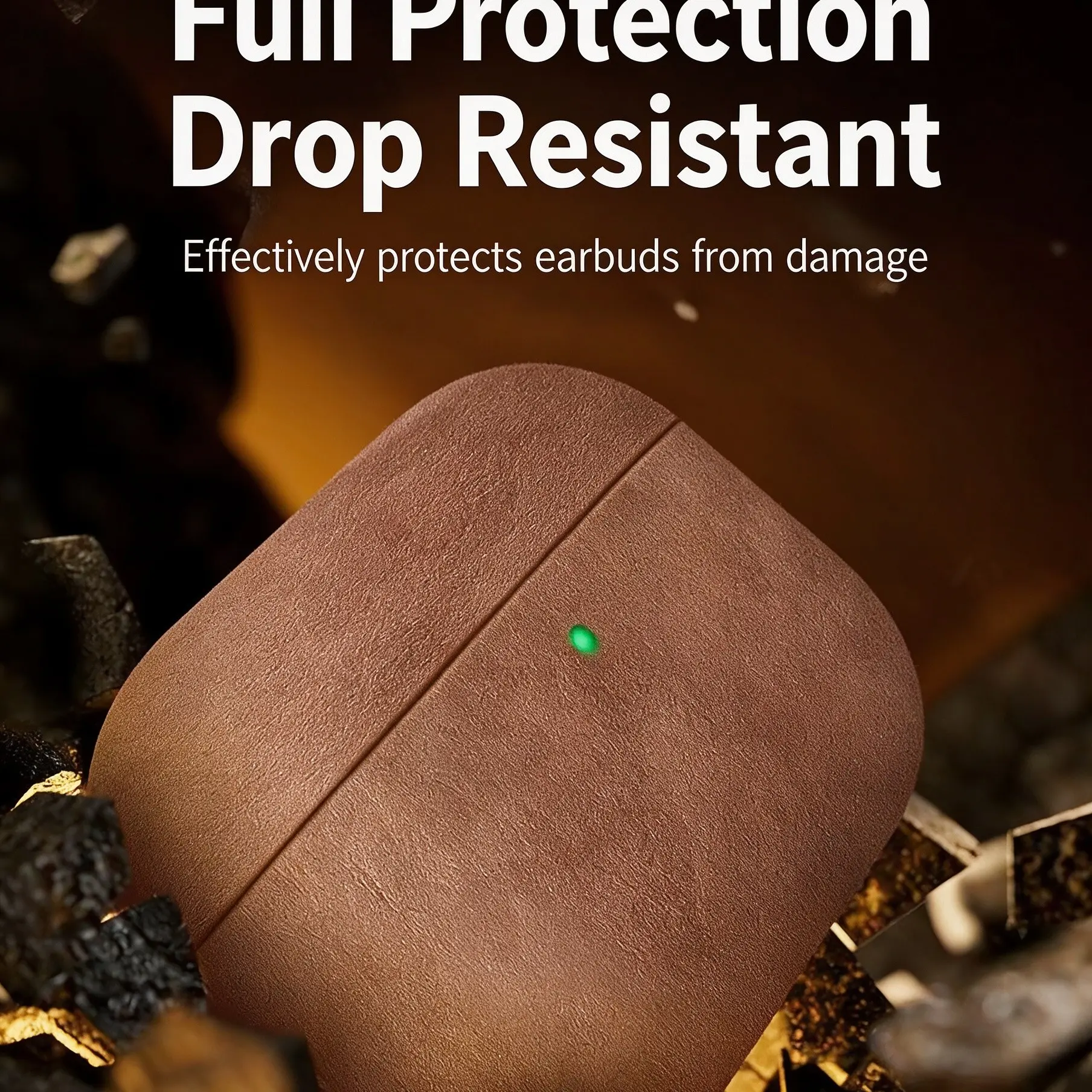 AirPods Pro3 Protective Case, Soft Leather Shell, Scratch-Resistant, Compatible with AirPods 4/3/2/1, Apple Bluetooth-compatible Earphone Cover