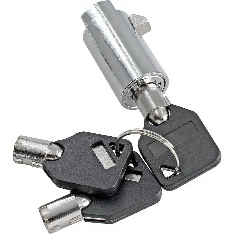 Universal Vending-Machine Security Lock Kit, Tubular-Lock Core with Matching Keys, Zinc Alloy Construction, Reliable Access Control Lock Replacement for Vending Machines