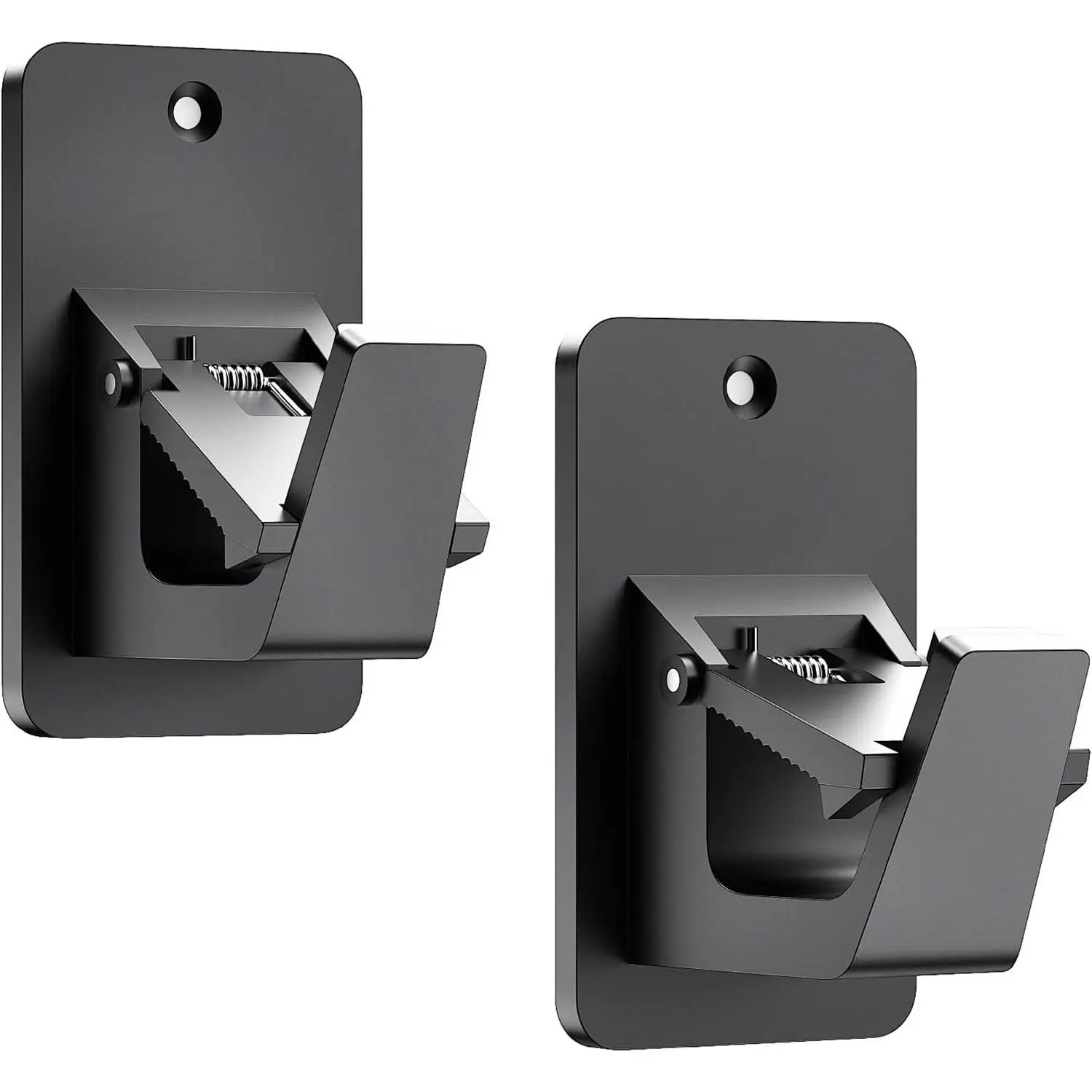 2 PCS Self Adhesive Curtain Rod Bracket, Universal Plastic Curtain Rod Holders, No Drill Curtain Rod Brackets Curtain Rod Hooks for Bathroom, Bedroom, Livingroom, Kitchen