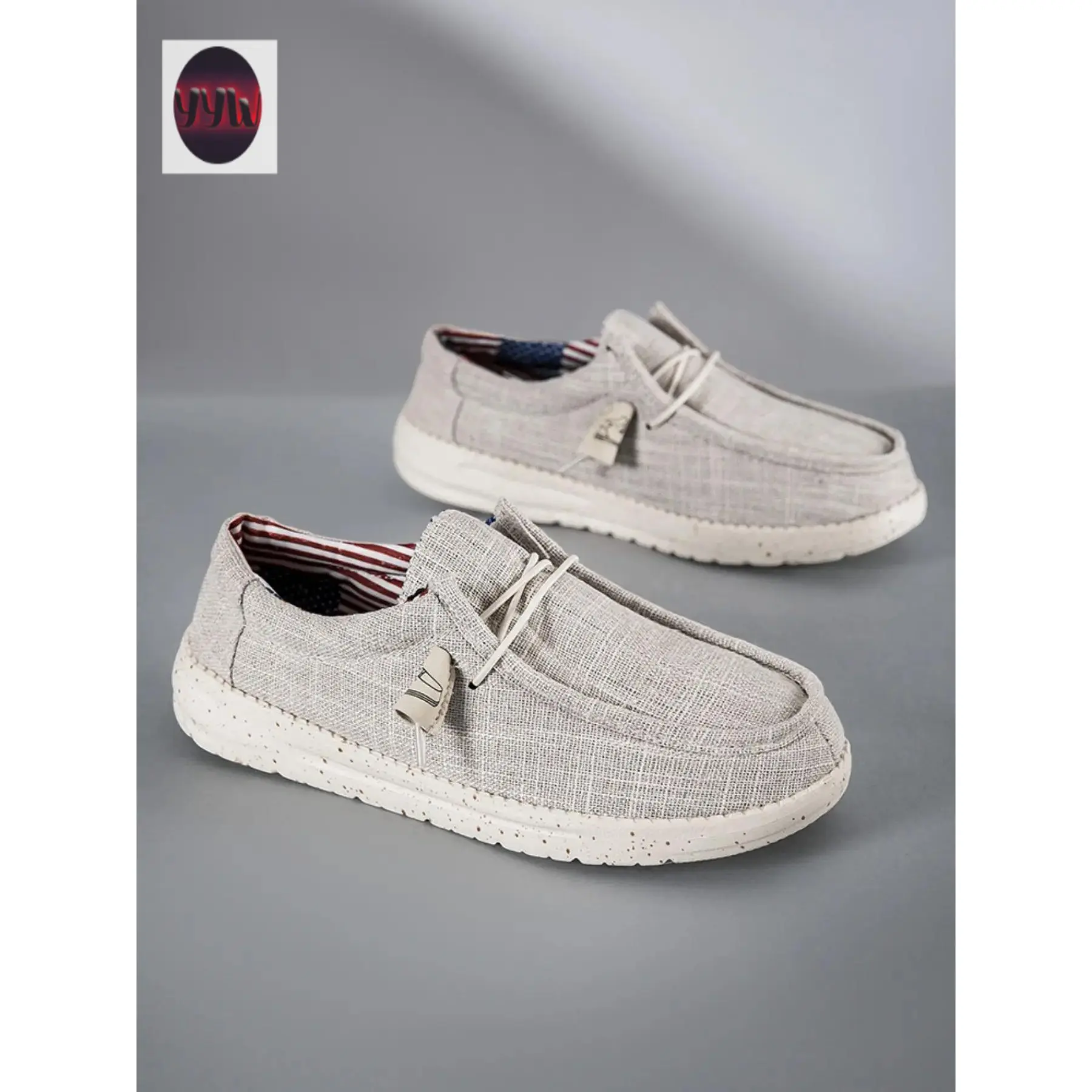 YYW1 Men's Breathable-On Walking Shoes, Shoes, Trendy Mesh Shoes, Sporty Style Eva Sole, Non-Lightweight Design, Perfect Outdoor Activities
