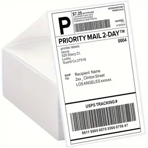 High-Quality Thermal Label Paper 4x6 Inches, Labels for Printers, Suitable for Thermal Printers, Logistics, Transportation, Warehouse Management, 500 Sheets Pack