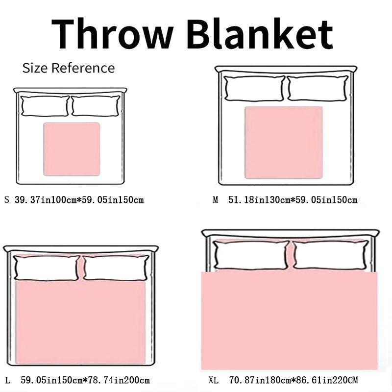 Personalized Christmas Number 67 Flannel Blanket, Grinch Gesture Decorative Warm Home Blanket, Ideal for Home Office Travel Camping