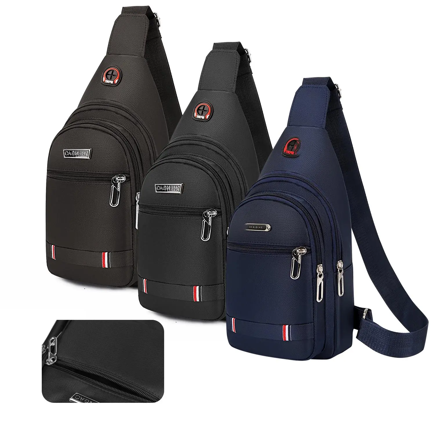 Men's Waterproof Multifunctional Chest Bag - Versatile Anti-Theft Sling Bum Bag, Crossbody Single-Shoulder Messenger Daypack for Gym, Travel (Men's Accessories)