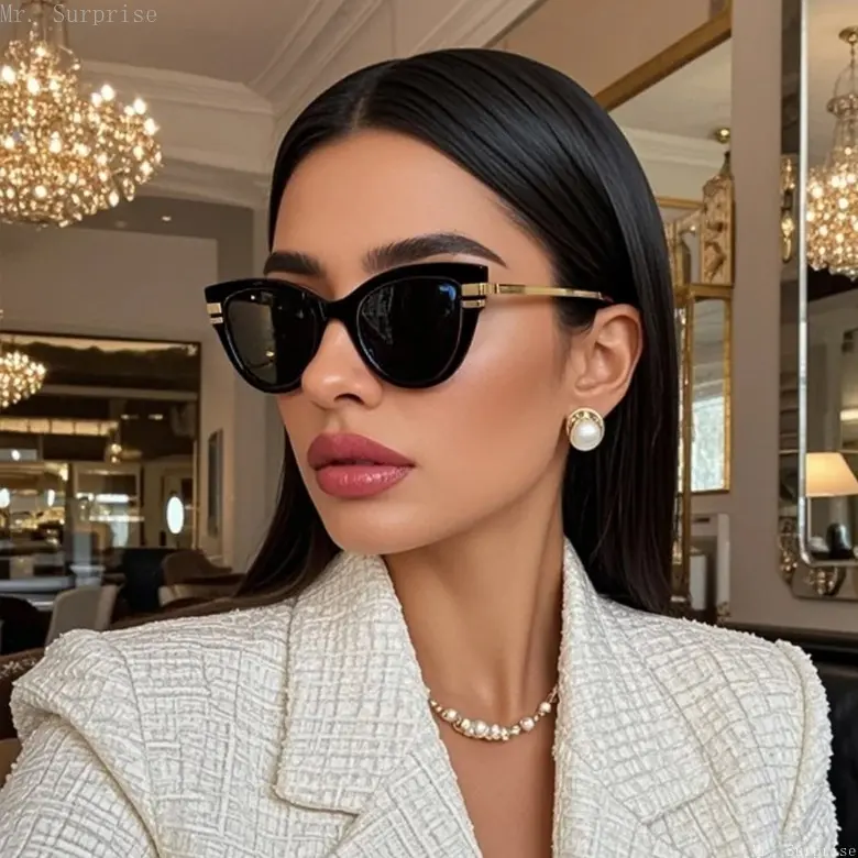 Unisex Classic Retro Look Cat Eye Sunglasses - UV Protective, Lightweight Outdoor Wear Eyewear for Driving, Daily OOTD Fashion Accessory, Daily Casual, Classic Shape, Daily Use