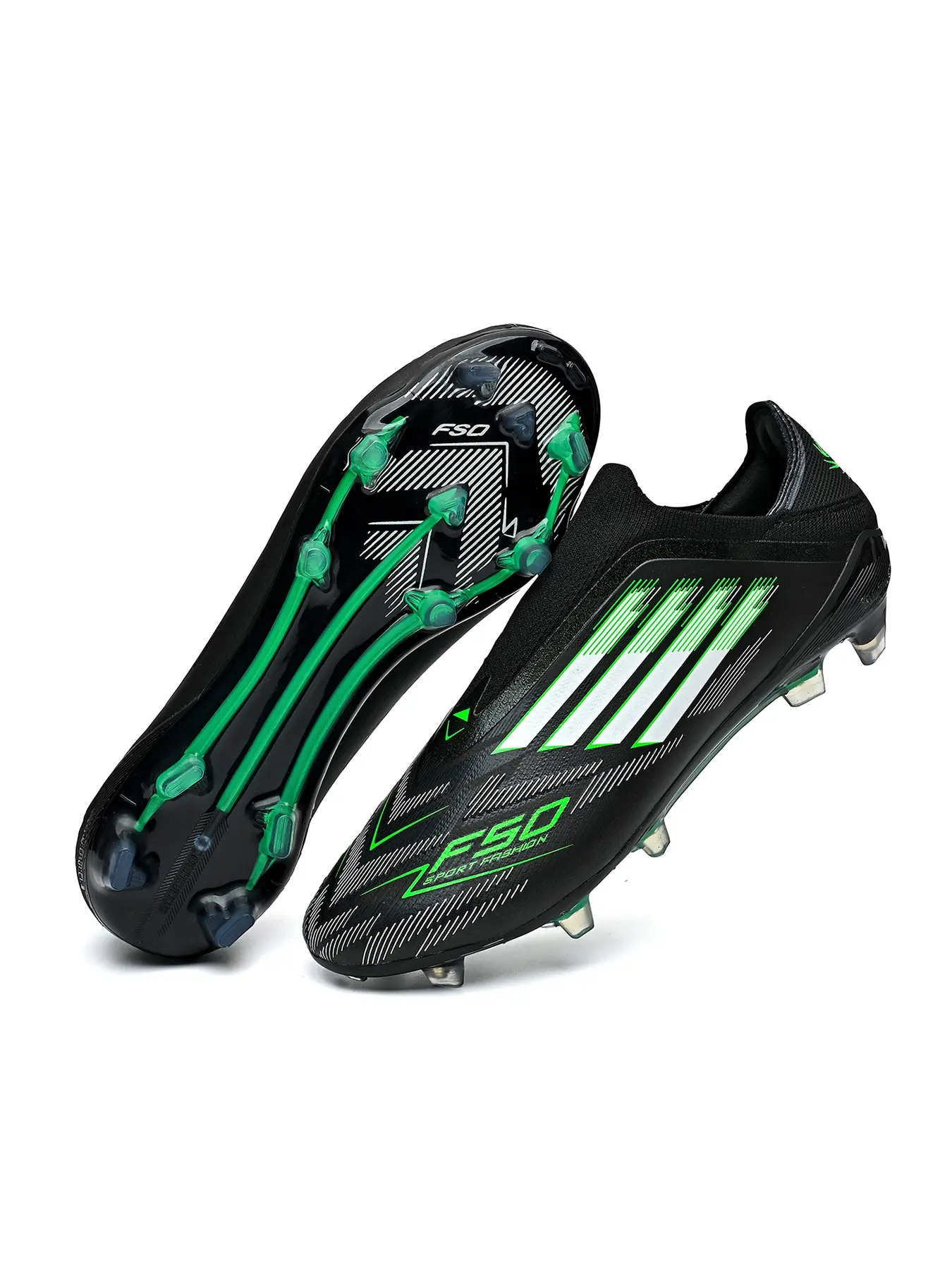Breathable Football Shoes for Men Fg/ag Long Nails Artificial Grass, Anti-Slip Sports Shoes for Training and Competition