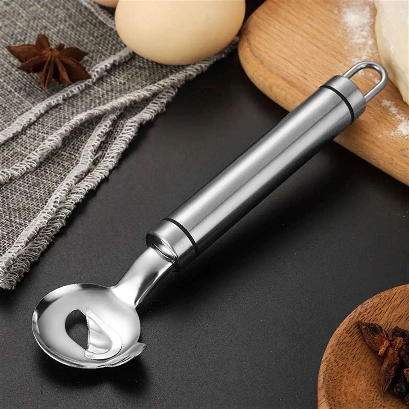 Vxdvou Sturdy Stainless Steel Sliced Noodles Knife - Manual Pasta Dough Cutter Utensil with Compact, Efficient and Safe Design, Hanging Kitchen Gadget for Home Use
