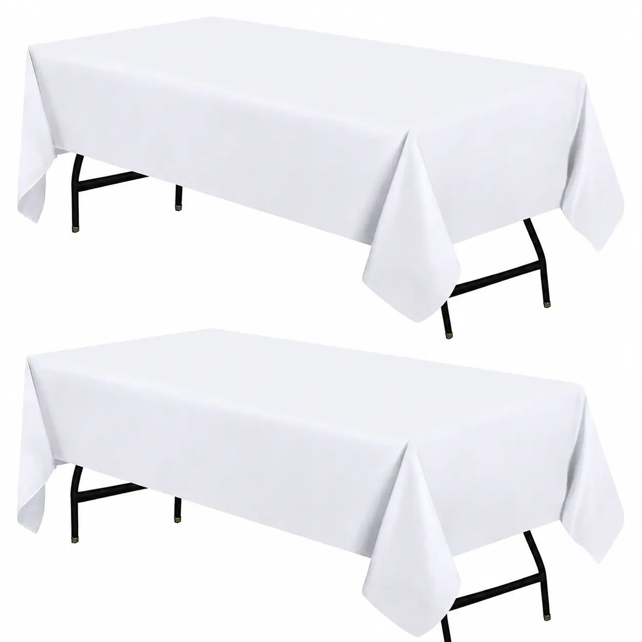 Durable, stain-resistant polyester-cotton blend kitchen tablecloth designed for commercial and home use—machine washable, wrinkle-resistant, and ideal for restaurants, buffets, holiday gatherings, outdoor picnics, and everyday dining surfaces