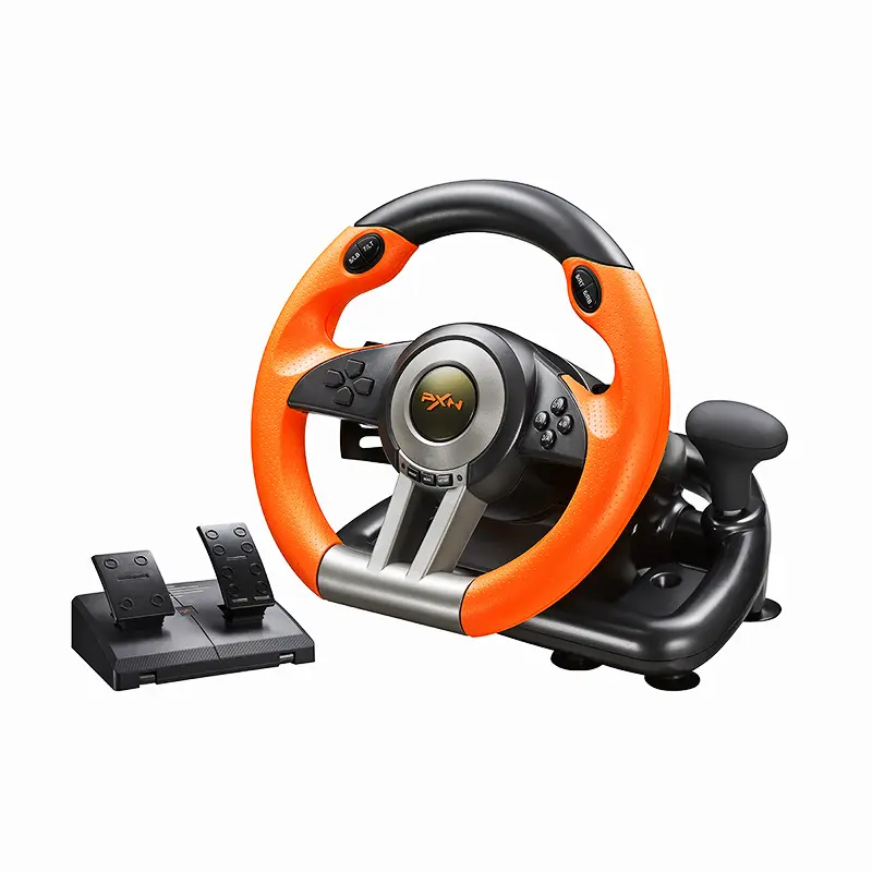 PXN V3PRO Racing Steering Wheel Sim Driving Gaming Controller Multi Platform Controller For PC PS3 PS4 Xbox One Switch Plug & Play No Battery