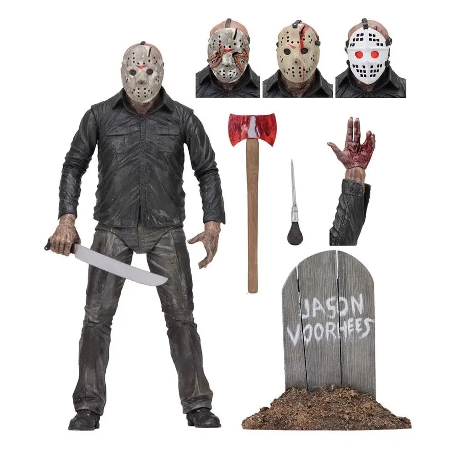 Neca Friday the 13th Jason Deluxe 1980 Edition Figure Model, Perfect for Birthday Gifts, Party Favors, Halloween, Easter Presents