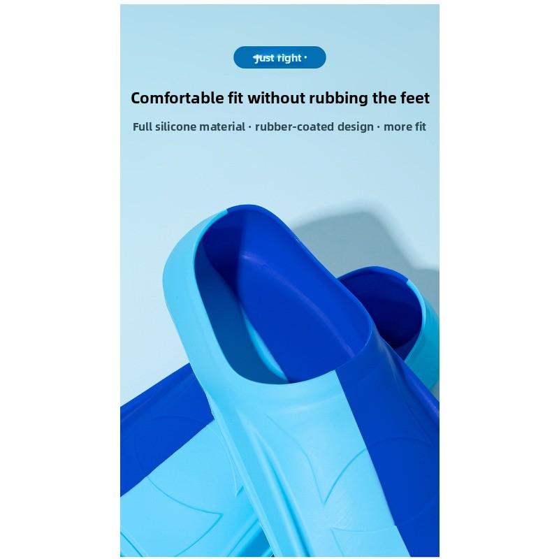 Swimming Flippers Silicone Flippers Children Adult Diving Frogs Training Diving Equipment Silicone Frogs