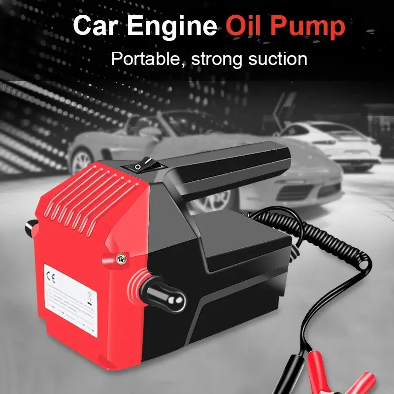 Portable Car Electric Oil Pump, 12V 24v Universal Engine Oil Pump, Diesel Fuel Transfer Pump with Hose, Easy-To-Use Oil Sump Pump, Suction