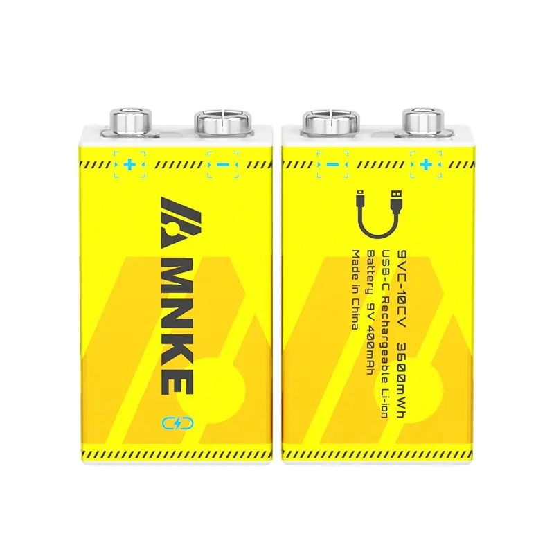 9v Type-C Rechargeable Lithium Battery 3600mah, Stable Output for Multimeter, Wireless Mic, Guitar Effects, Smoke Alarm, Replacement Part,#9VBattery #TypeCBattery #RechargeableBattery #LithiumBattery #USBRechargeable,MultimeterBattery #WirelessMic #Guitar