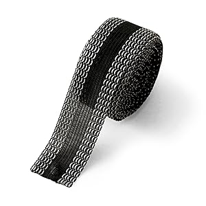 1.5 Inch Width Hem Tape for Pants - No Sew Washable Hem Tape, Easy Iron-On Hem Tape for Quick Repairs and Alterations (Black, 5.5 Yard)