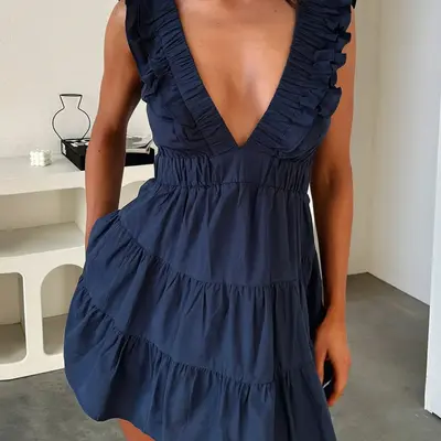 kimchi blue marcella embroidered tie back babydoll mini dress Kimchi Blue Marcella Embroidered Tie-Back Babydoll Mini Dress  On Sale Now  with Up to 79% Off