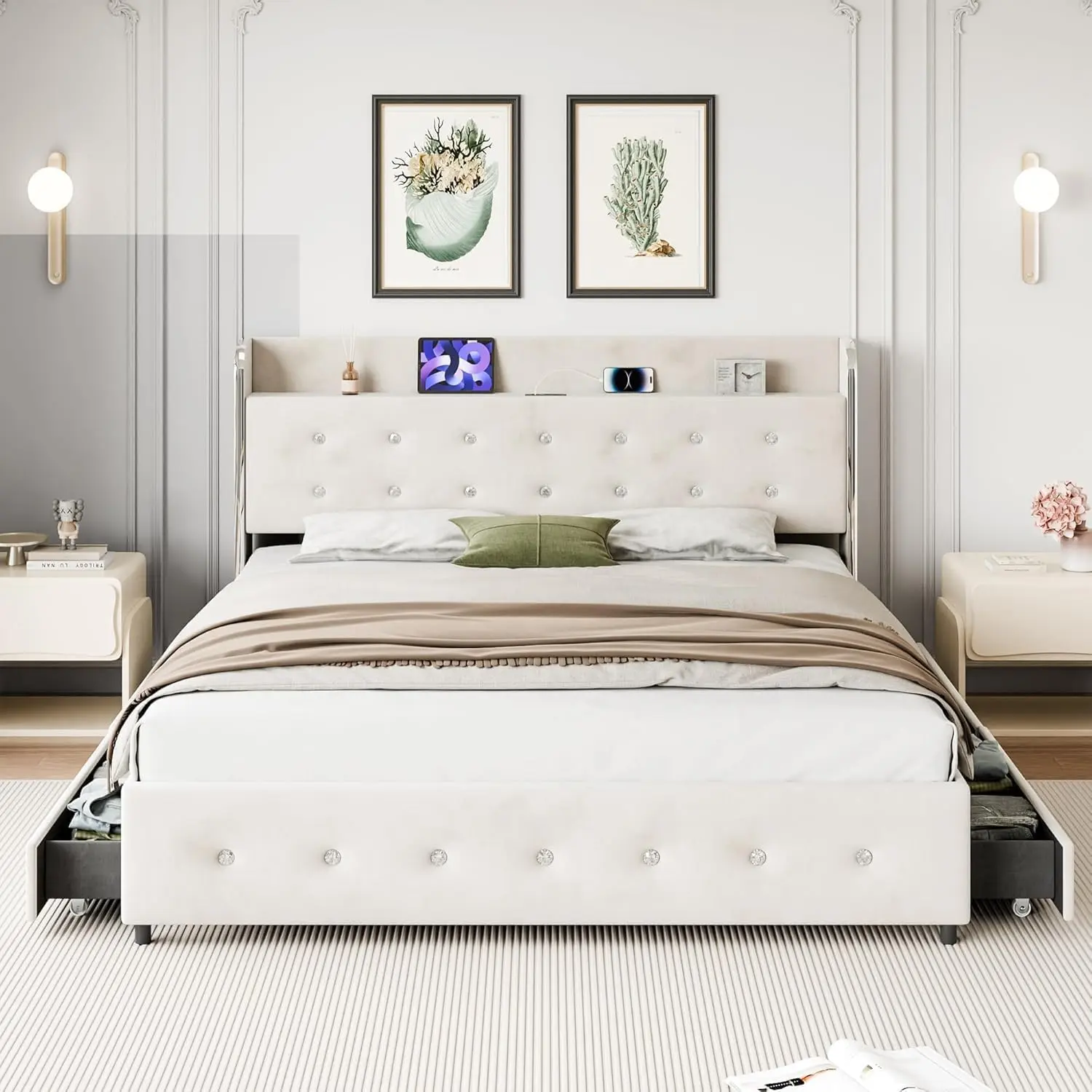 Garvee Queen Size Bed Frame