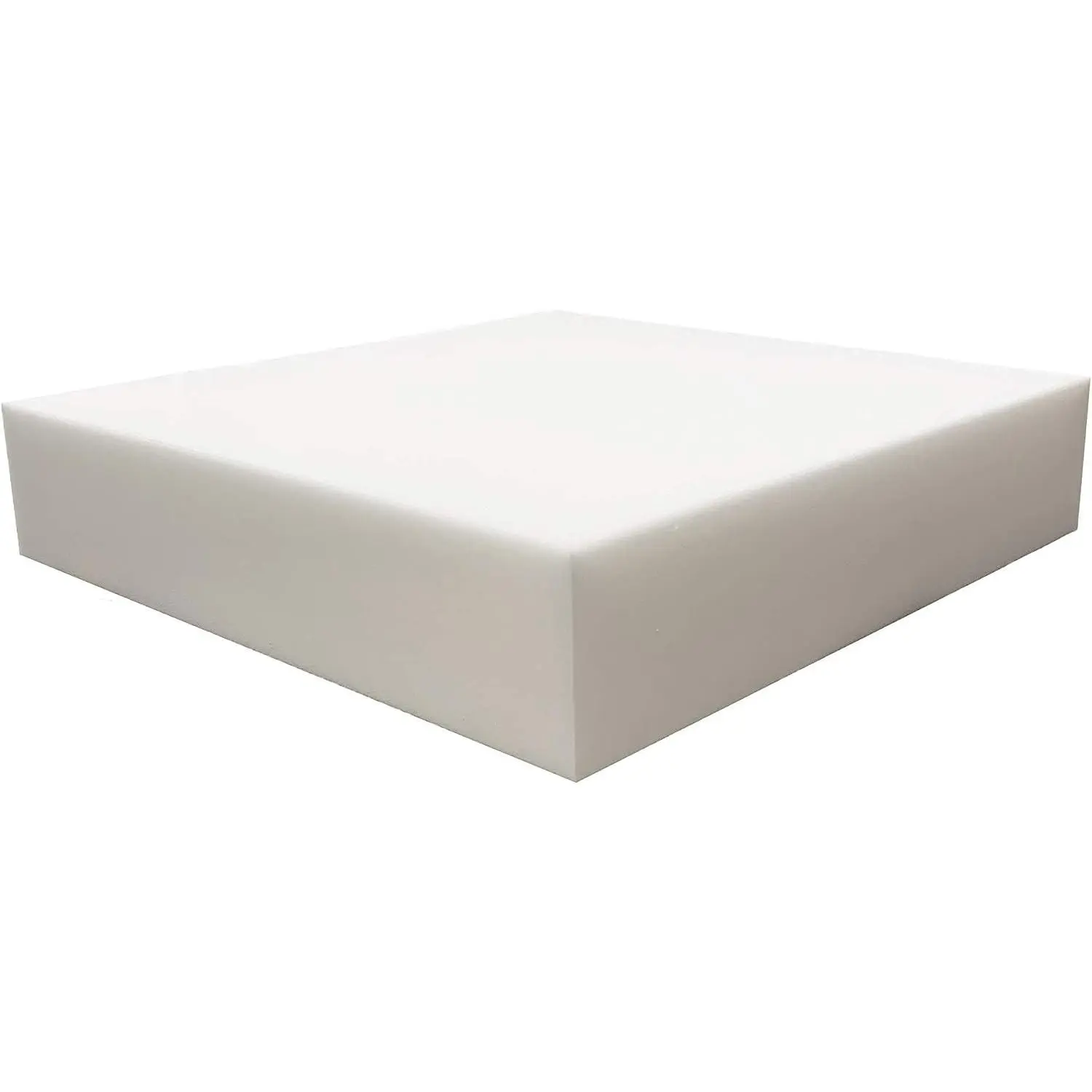 High Density Upholstery Foam Cushion - 6" H x 26" W x 26" L Square Shape, Replacement for Dining Chairs, Wheelchair Seats