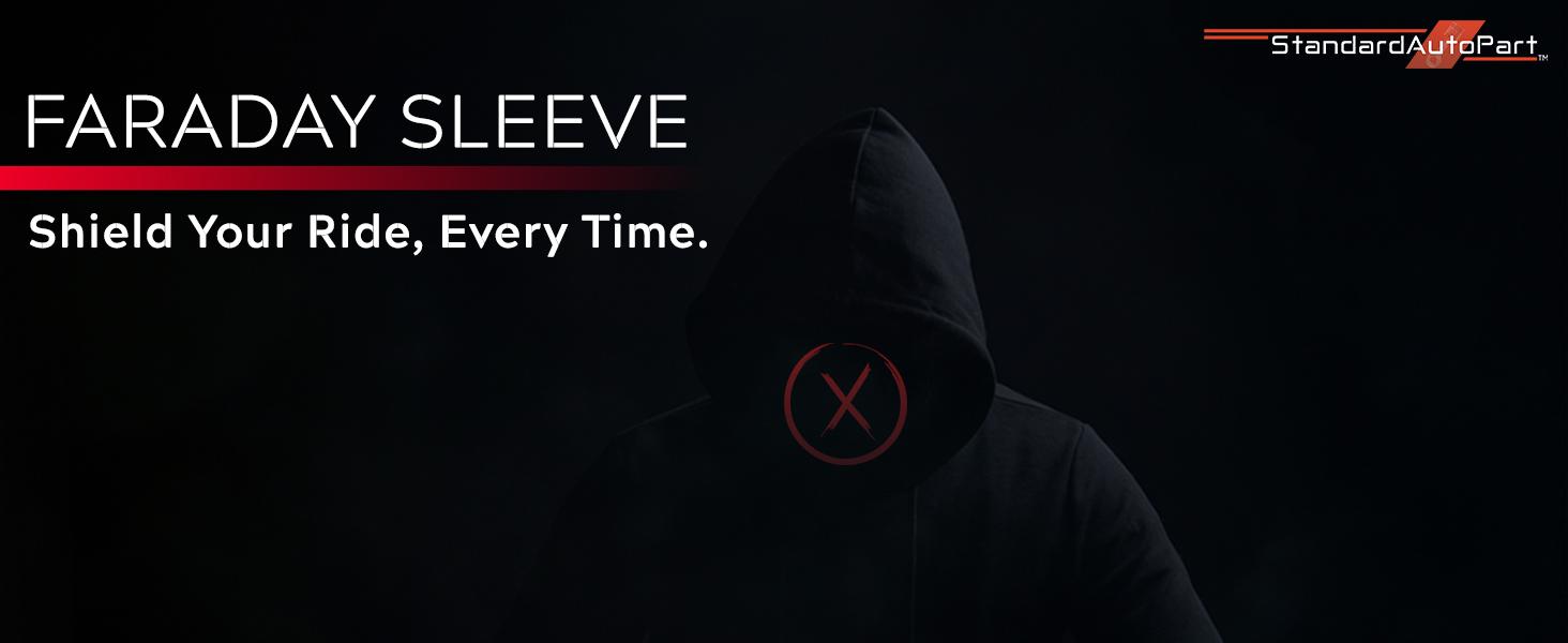 Faraday Pouch for Car Keys, Faraday Bag, Car RFID Signal Blocking Holder, Key Fob Protector, Key fob cage Block Signal Anti-Theft Fob Case (1 Pack, Black)