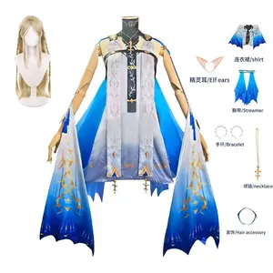 Game Wuthering Waves WuWa Cartethyia Cosplay Costume Outfit Dress Carnival Halloween Party Role Play Wig Suits Headwear Props